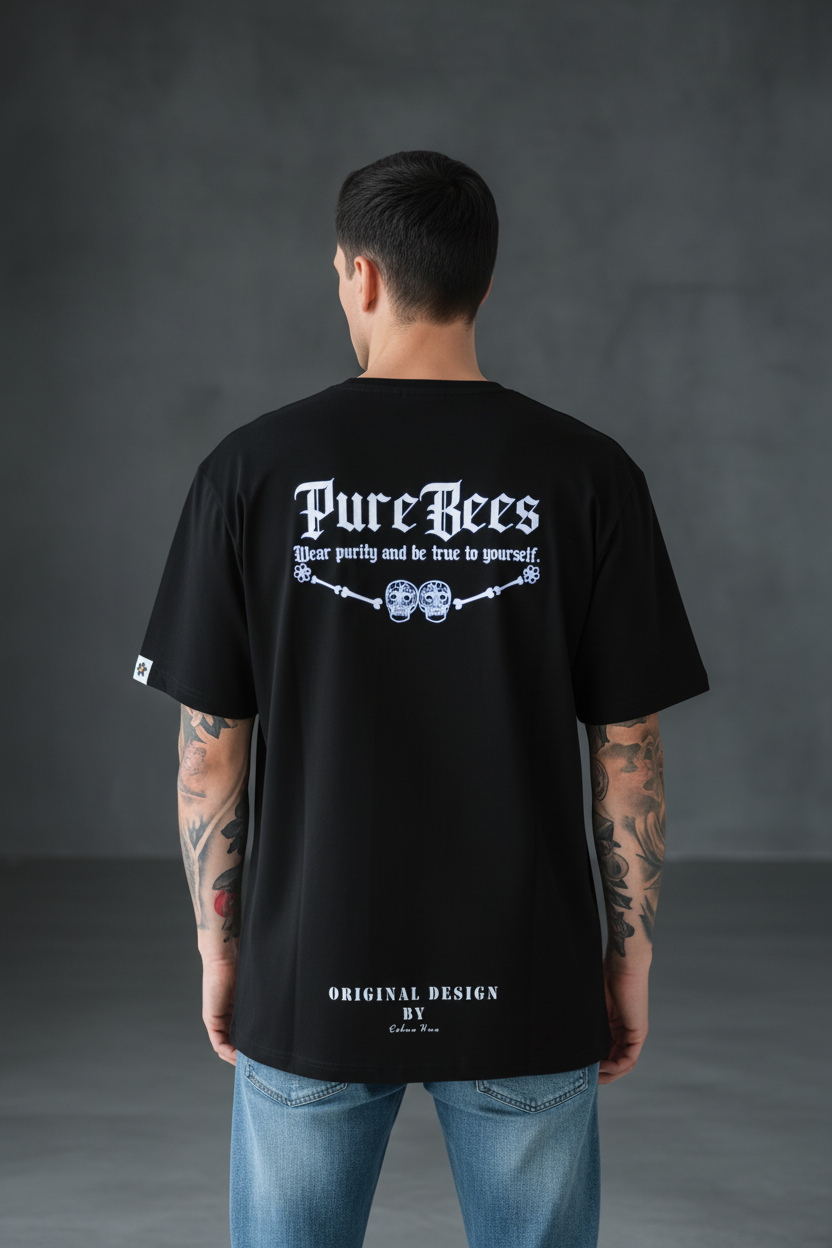 PUREBEES X 純粹骷髏 聯名系列 7.1oz 厚磅 100%純棉 T-SHIRT