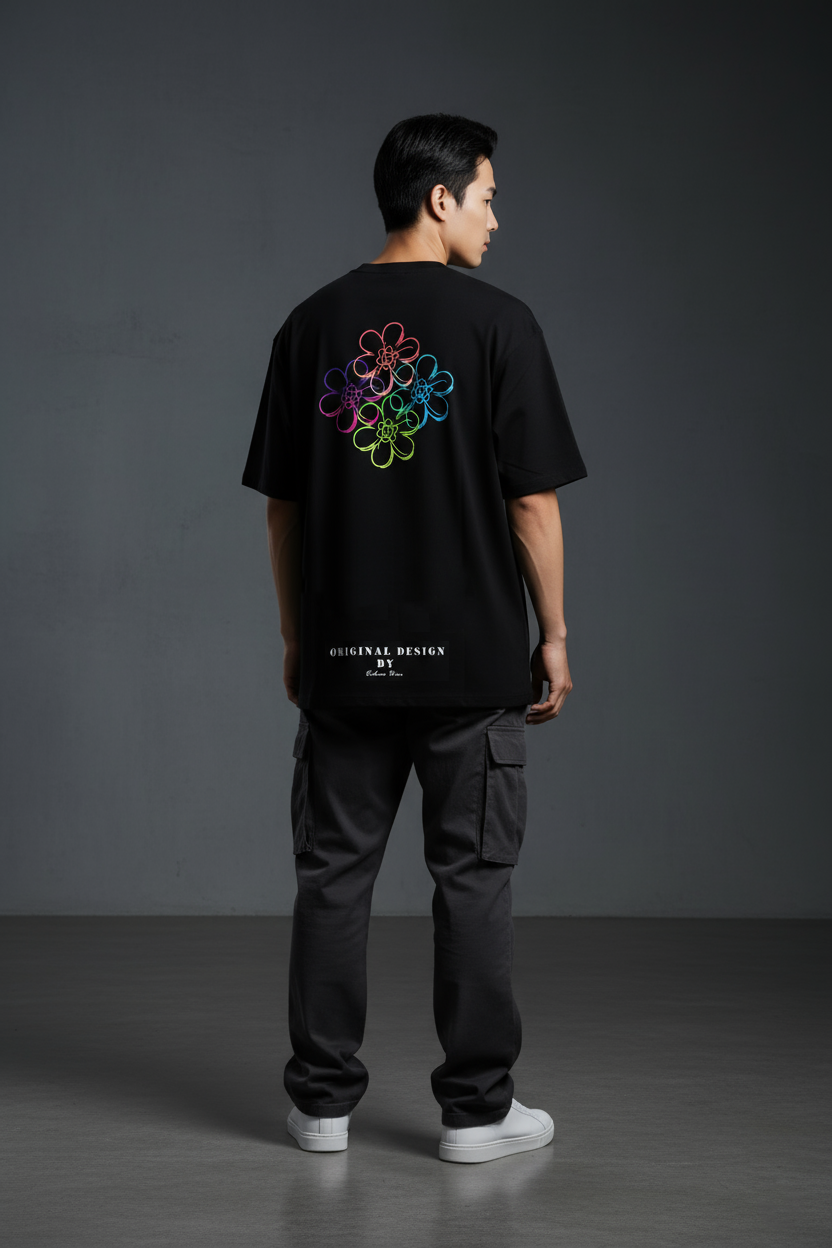 PUREBEES《NEON BLOOM》7.1oz 厚磅 100%純棉 T-Shirt