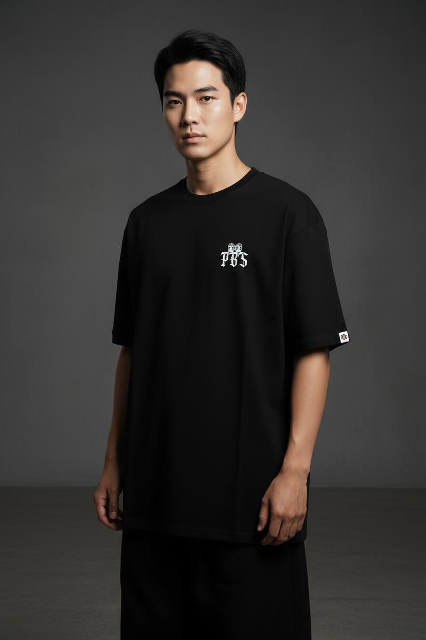PUREBEES 雙骷髏 7.1oz 厚磅 100%純棉 T-SHIRT