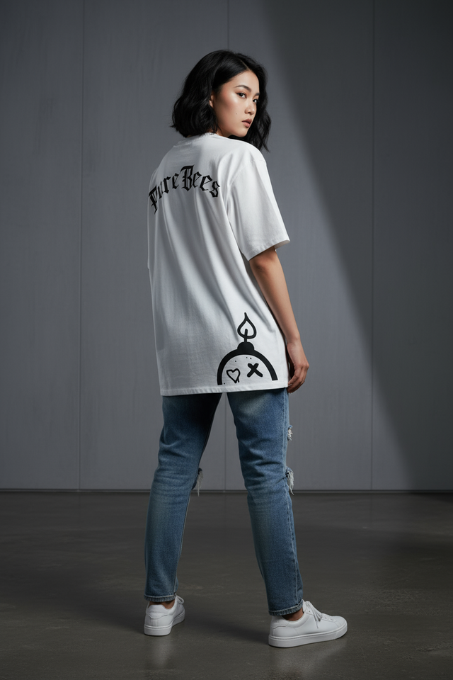 PUREBEES X 偷襲炸彈客 7.1oz 厚磅 100%純棉 T-SHIRT