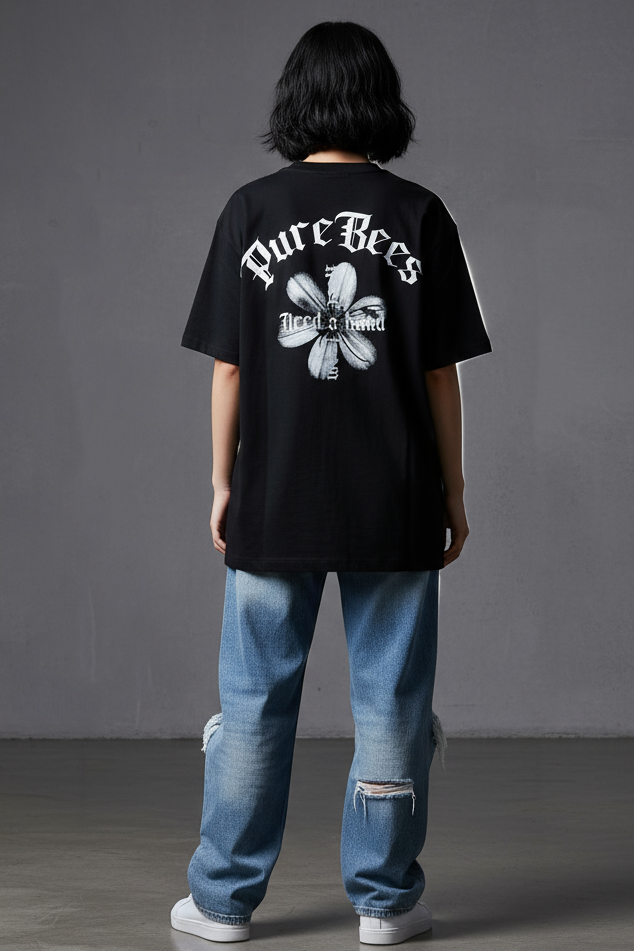 PUREBEES 《Classic茉莉》 7.1oz 厚磅 100%純棉 T-SHIRT