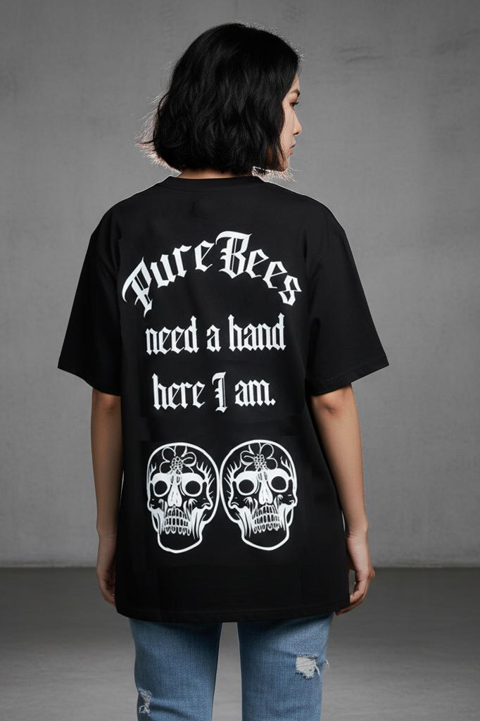PUREBEES 雙骷髏 7.1oz 厚磅 100%純棉 T-SHIRT