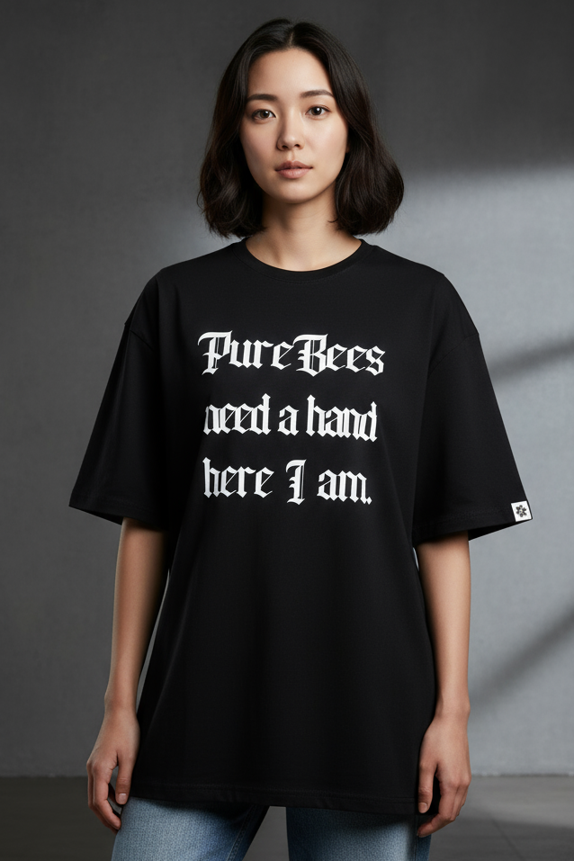 PUREBEES《NEON BLOOM》7.1oz 厚磅 100%純棉 T-Shirt