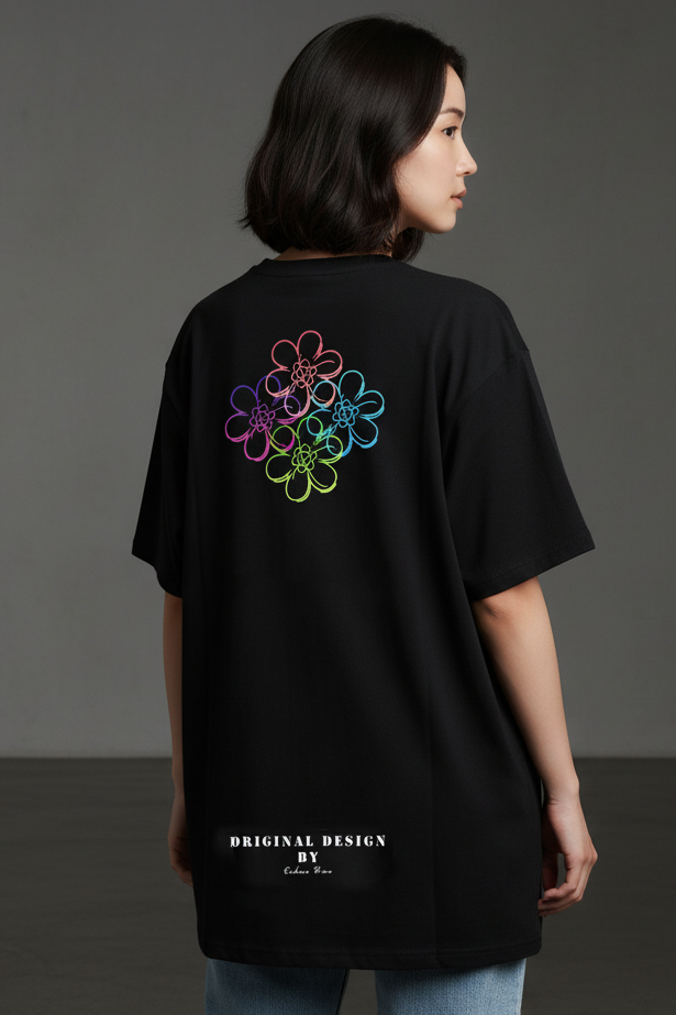 PUREBEES《NEON BLOOM》7.1oz 厚磅 100%純棉 T-Shirt