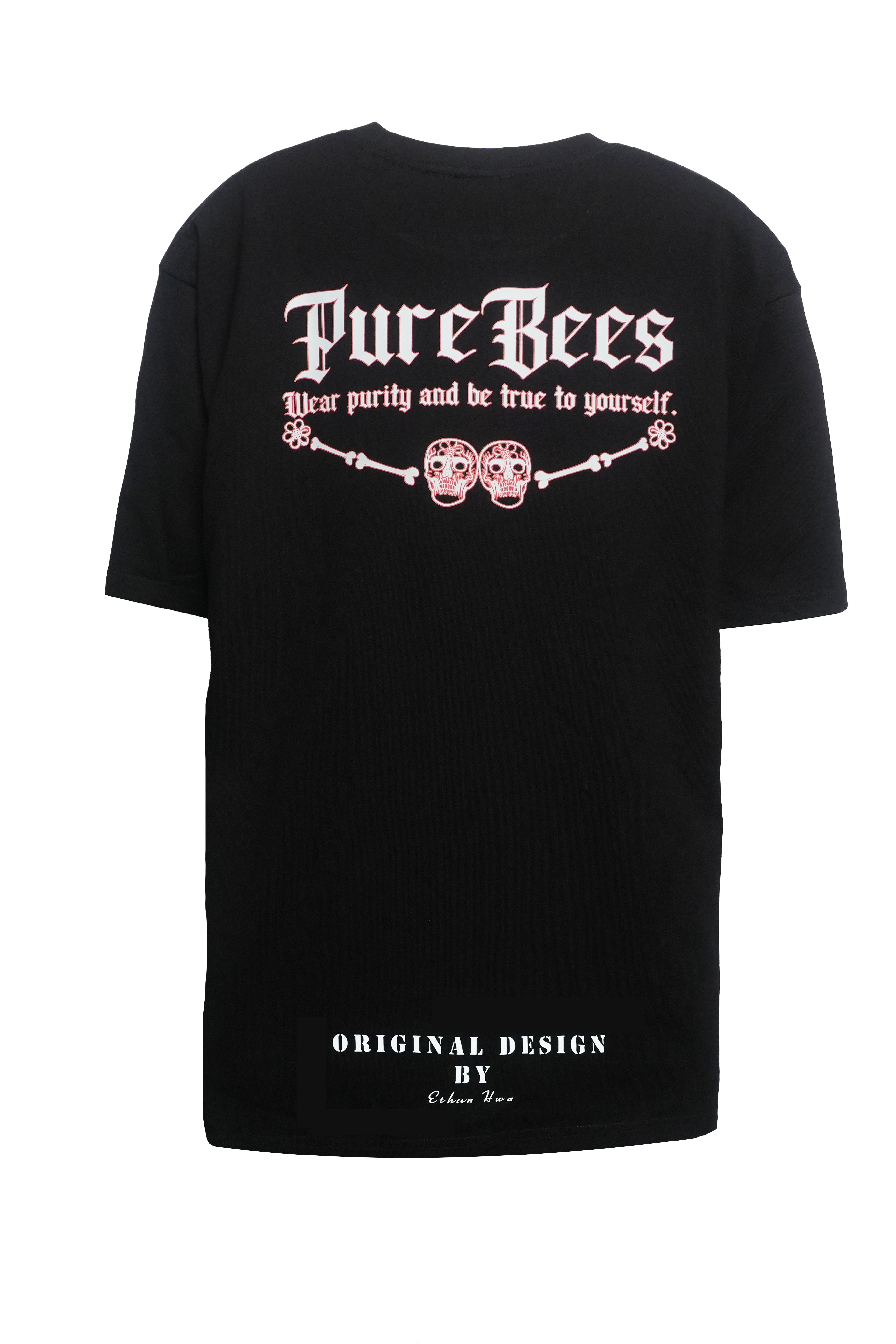 PUREBEES X 純粹骷髏 聯名系列 7.1oz 厚磅 100%純棉 T-SHIRT