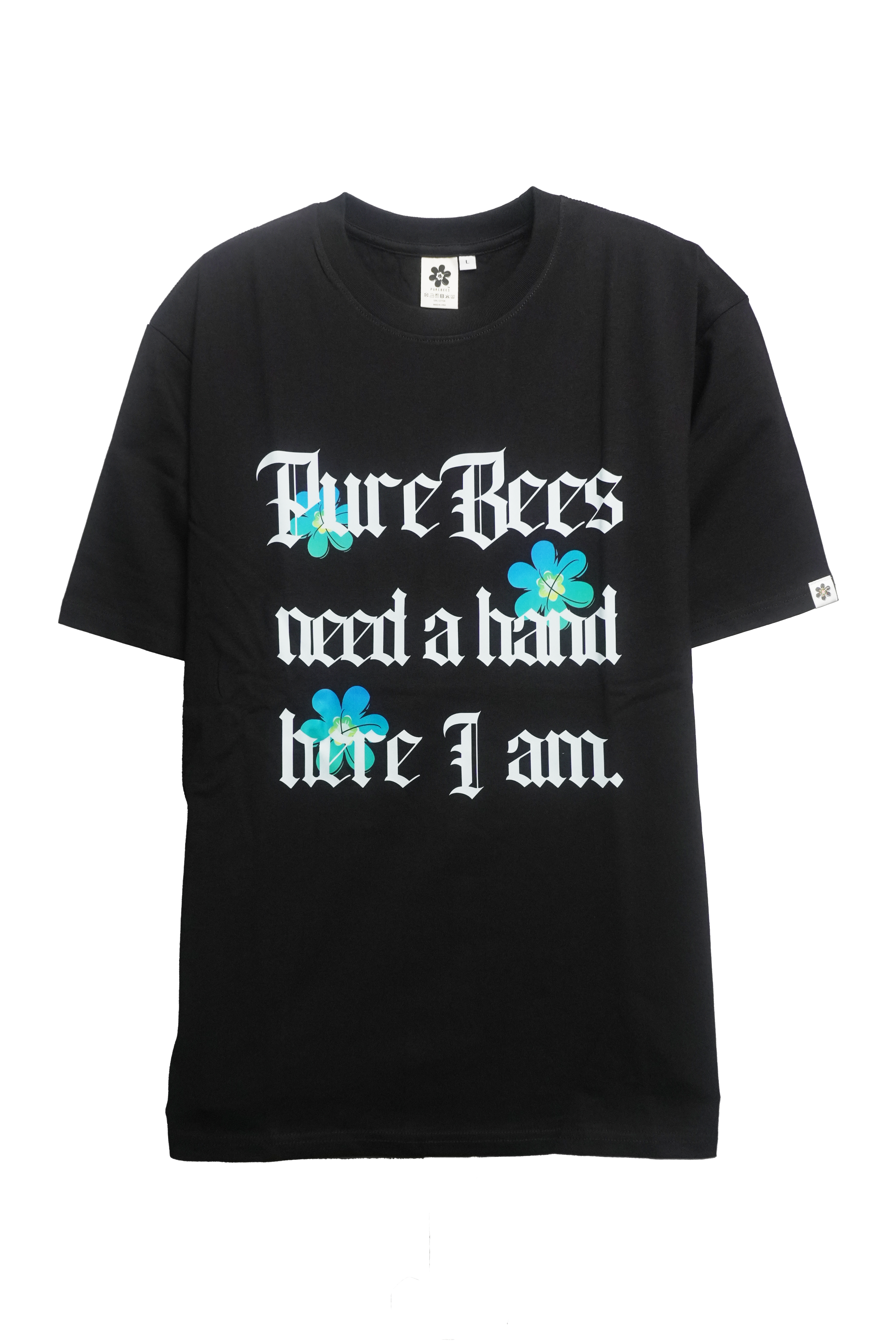 PUREBEES 《純潔骷髏 X 茉莉》 7.1oz 厚磅 100%純棉 T-SHIRT